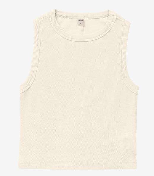 Regata Cropped Feminina Ribana Rovitex Bege