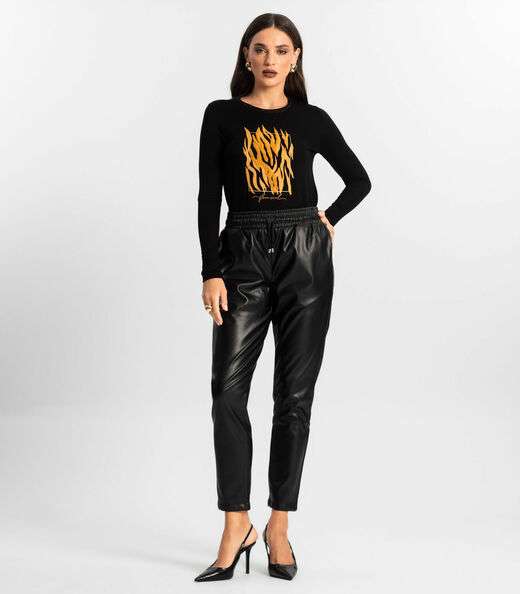 Blusa Manga Longa Endless Preto