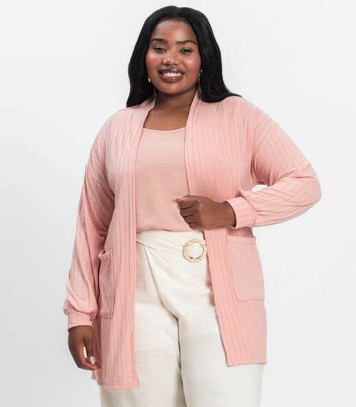 Image_Cardigan Feminino Pluz Size Infinita Cor Rosa