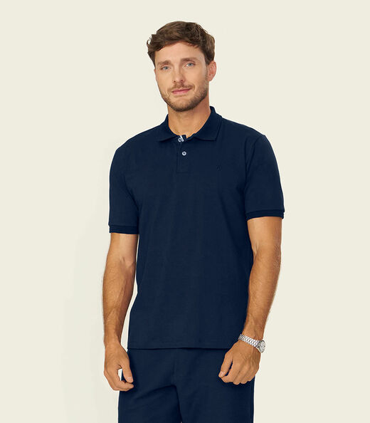 Image_Camisa Polo Masculina Cotton Leve UV Diametro Azul