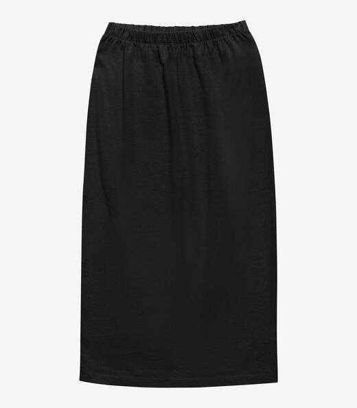 Saia Feminina Midi Malhão Preto