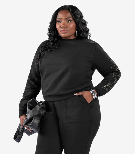 Image_Blusão Moletom Feminino Plus Size Secret Glam Preto