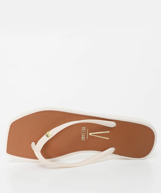 Rasteirinha Feminina Vizzano Off White