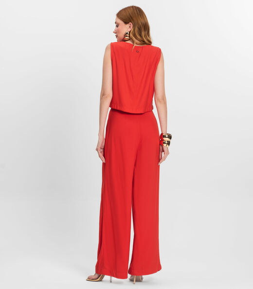 Calça Pantalona Feminina Endless Laranja