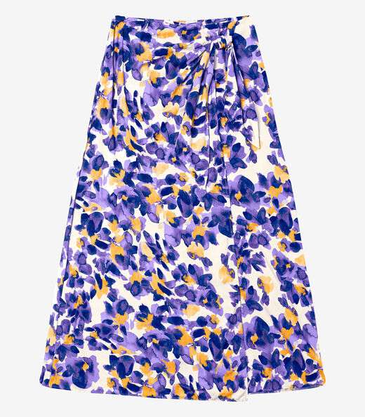 Saia Longa Estampada Endless Roxo