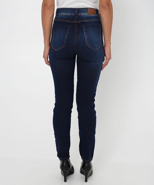 Calça Feminina Jeans Cigarrete Sawary Azul