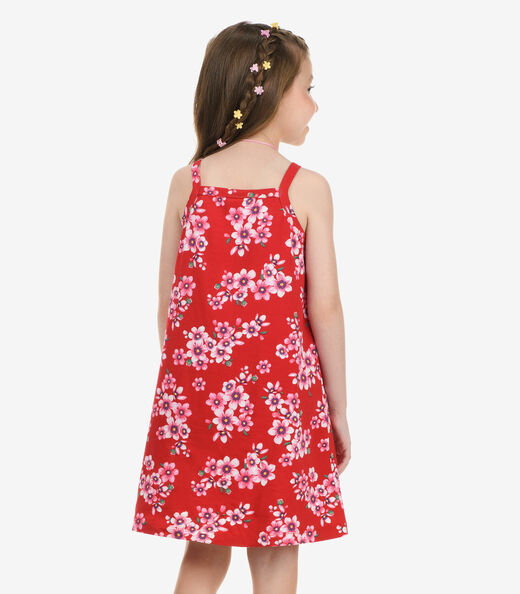 Vestido Cotton Rovi Kids Vermelho