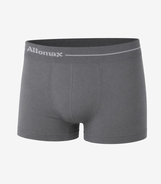 Cueca Boxer Lisa Microfibra Altomax Cinza
