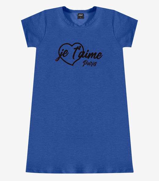 Image_Vestido Feminino Infantil em Molecotton Select Azul