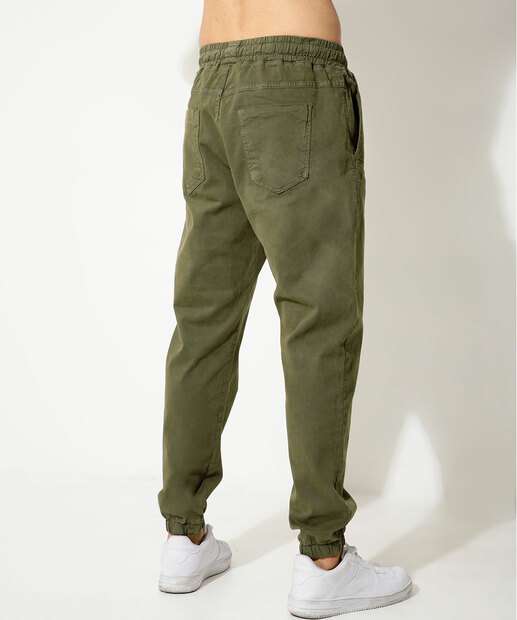 Calça Masculina Sarja Jogger Bolsos MR 