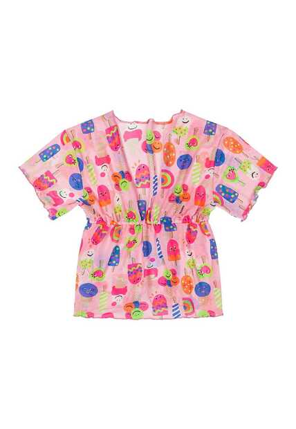 Saida de Praia Estampada para Menina Quimby
