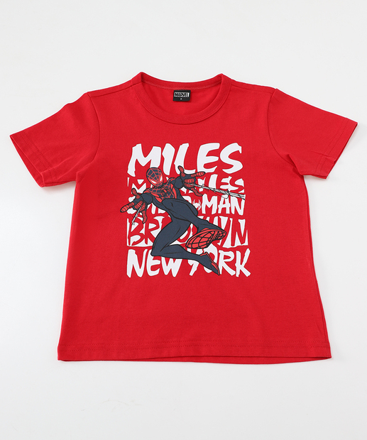 Image_Camiseta Infantil Homem Aranha Tam 4 a 10 Vermelho