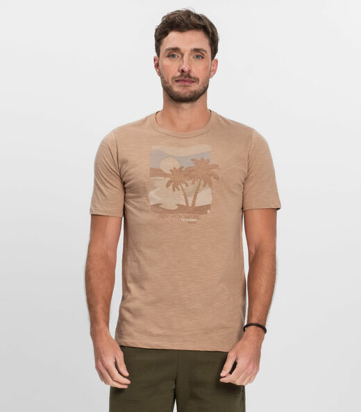 Image_Camiseta Plus Masculina Malha Maquinetada Diametro Marrom