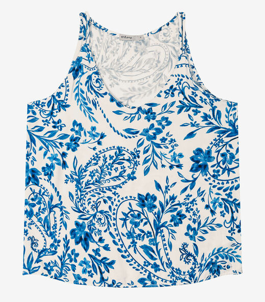 Blusa de Alça Viscose Khyara Feminina Endless Bege