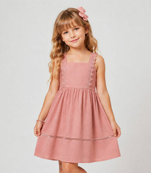 Image_Vestido Infantil Malha Anarruga Trick Nick Rosa