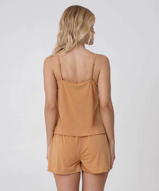 Pijama Feminino Recorte Alças Finas Marisa
