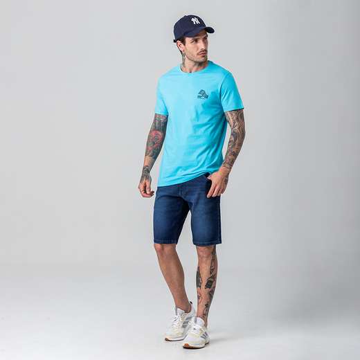 Camiseta Masculina Estampa Rock e Soda