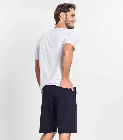 Bermuda Moletom Masculina Kohmar Azul