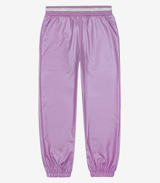 Calça Jogger Infantil Feminina Trick Nick Roxo