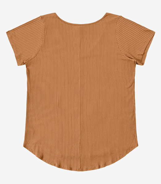 Blusa Feminina Plus Size da Infinita Cor Bege