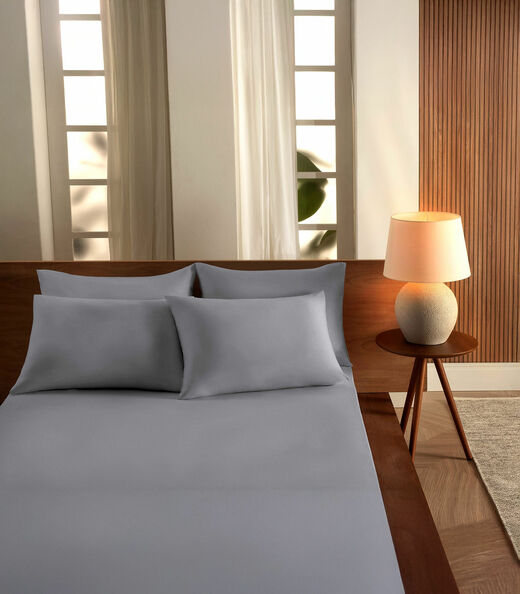 Image_Jogo De Cama Queen Malha 3 Peças Liso Vivaldi Cinza