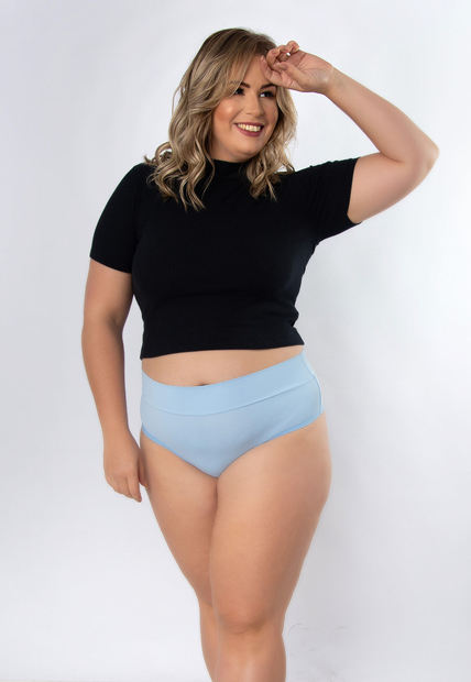 Kit 3 Calcinhas Amorosa Plus Size Microfibra Fio Duplo Concept Lingerie Multicol