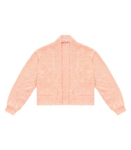 Cardigan Feminino Tricô Felpudo Endless Rosa