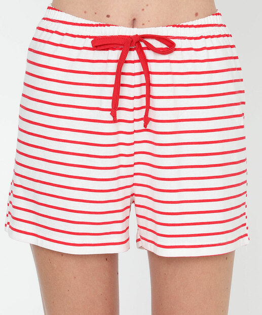 Pijama Feminino Hello Kitty Listrado Vermelho