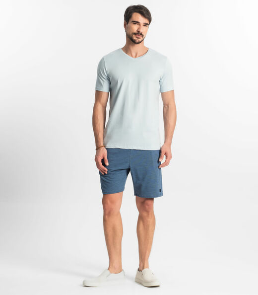 Camiseta Plus Size Masculina Diametro Azul