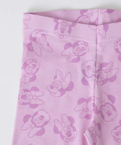 Bermuda Infantil Ciclista Minnie Disney Tam 4 a 10