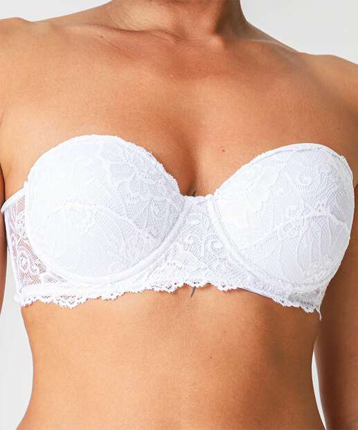 Sutiã de Renda Tomara Que Caia Marisa Branco