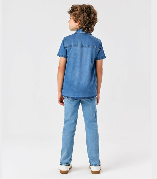 Calça Masculina Jeans Trick Nick Azul