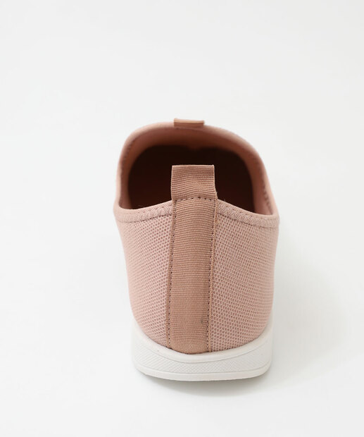 Tênis Casual Slip On Feminino Via Uno Bege