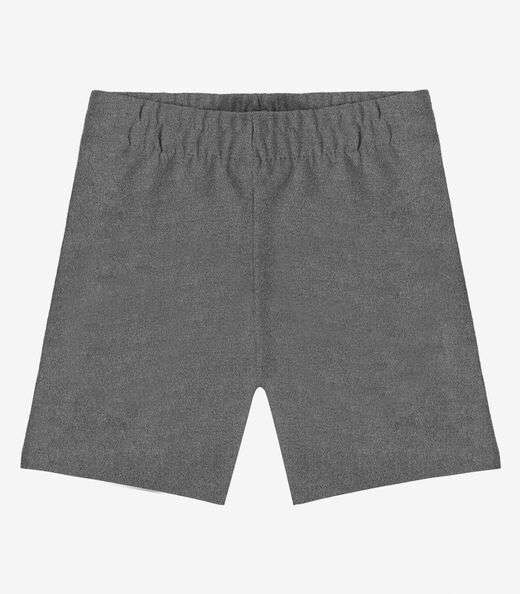 Bermuda Ciclista Infantil Básica Soletex Cinza