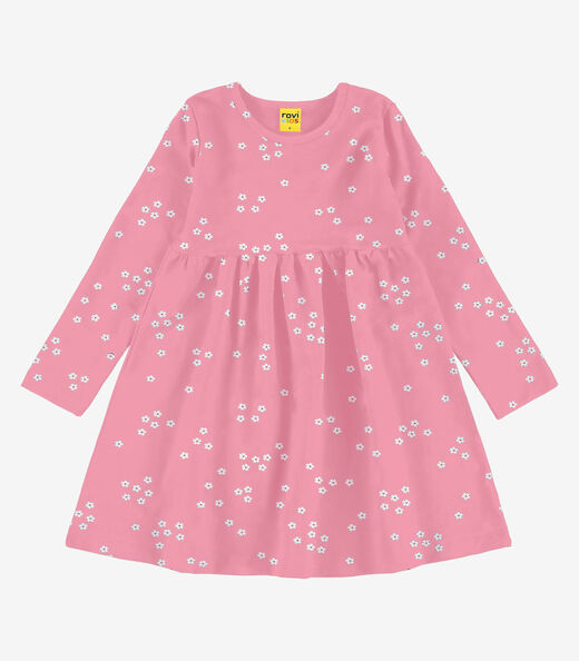 Image_Vestido em Molecotton Peluciado Rovi Kids Rosa
