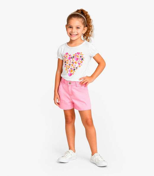 Image_Conjunto Infantil Blusa Com Shorts Rovi Kids Branco