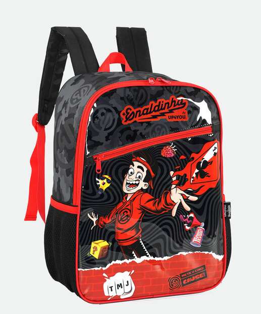 Mochila Infantil Escolar Enaldinho Up4you Preto