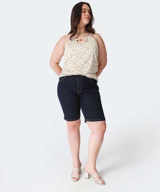 Image_Bermuda Plus Size Feminina Jeans Ciclista