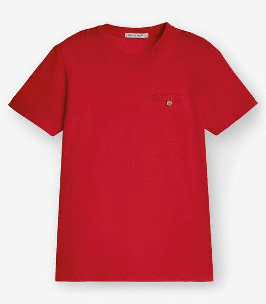 Camiseta Menino em Meia Malha Trick Nick Vermelho