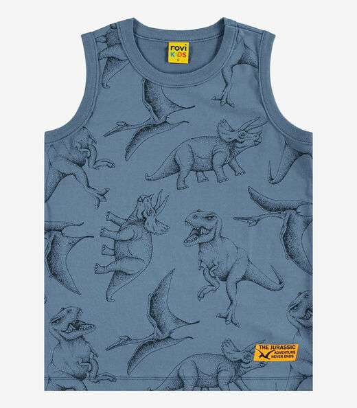 Machão Infantil Masculino Meia Malha Rovi Kids Azul