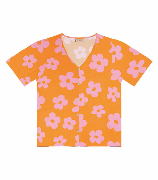 Blusa Feminina Estampada Endless Laranja