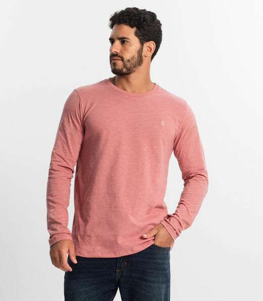 Image_Camiseta Masculina Manga Longa Básica Diametro Rosa