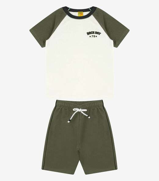 Image_Conjunto Camiseta com Bermuda Masculino Rovi Kids Verde