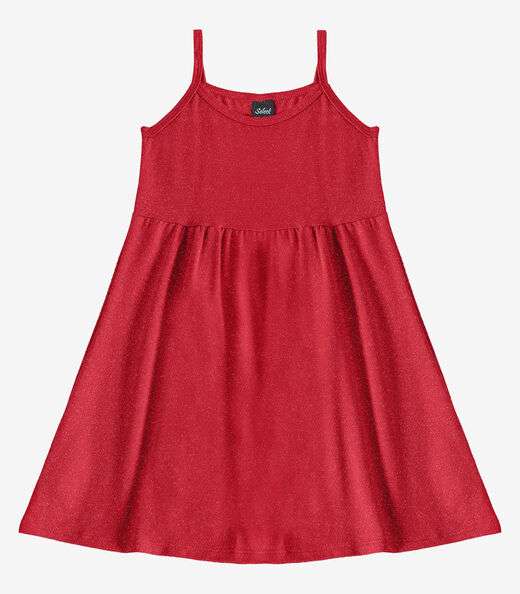 Image_Vestido Feminino Infantil de Alças Select Vermelho