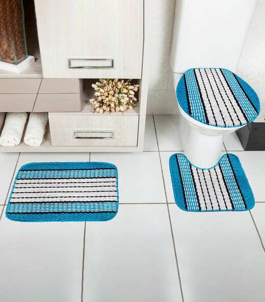 Image_Jogo De Banheiro Tapetes Junior Azul