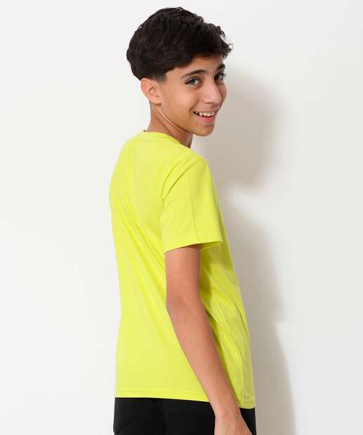 Camiseta Juvenil Estampada Sonic Tam 10 a 16