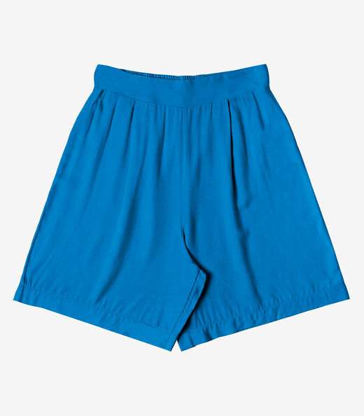 Bermuda Feminina em Viscose Sarjada Pesada Rovitex Azul