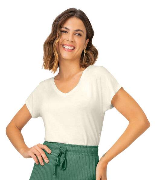 Image_Blusa Feminina Viscotorcion Rovitex Bege