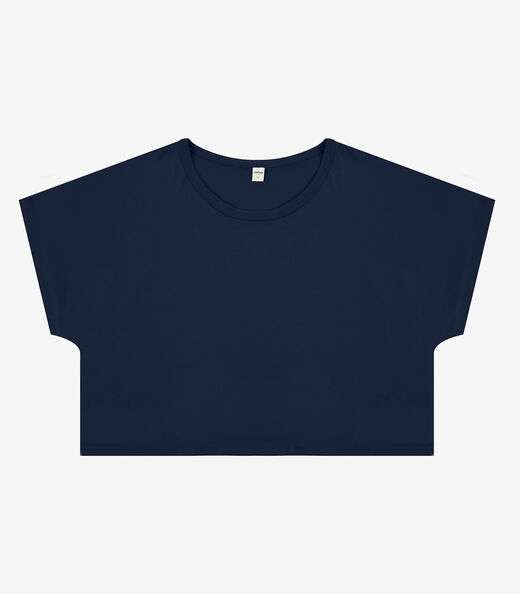 Blusa Feminina com Manga Morcego Rovitex Azul