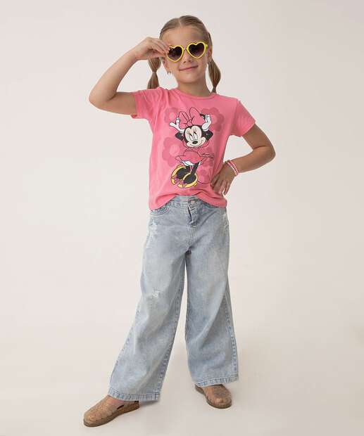 Image_Calça Jeans Wide Leg Infantil Puidos Tam 4 a 10